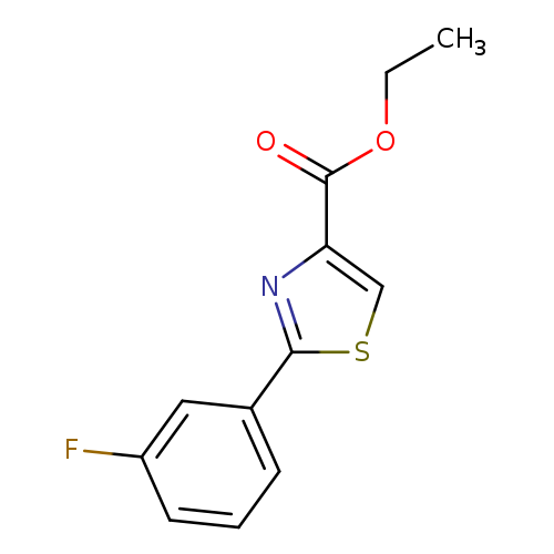 CCOC(=O)c1csc(n1)c1cccc(c1)F