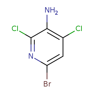 Brc1cc(Cl)c(c(n1)Cl)N