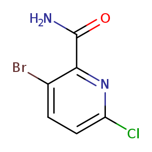 Clc1ccc(c(n1)C(=O)N)Br