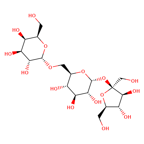 OC[C@H]1O[C@@]([C@H]([C@@H]1O)O)(CO)O[C@H]1O[C@H](CO[C@H]2O[C@H](CO)[C@@H]([C@@H]([C@H]2O)O)O)[C@H]([C@@H]([C@H]1O)O)O