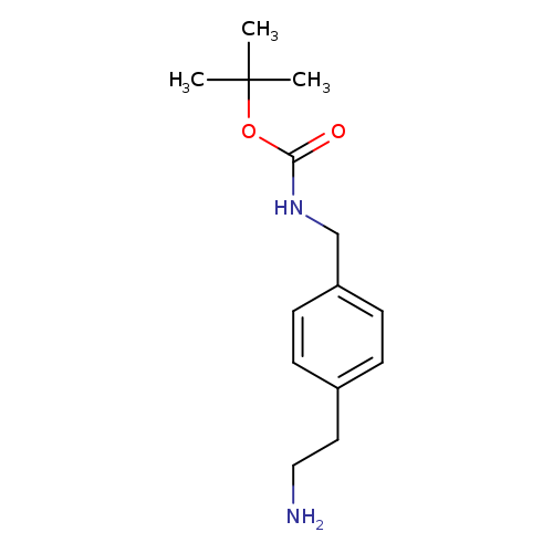 NCCc1ccc(cc1)CNC(=O)OC(C)(C)C