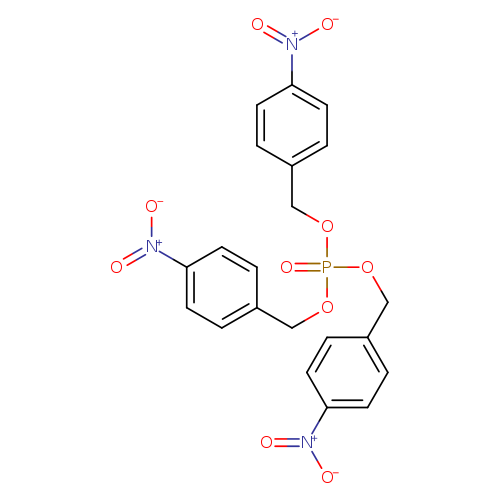 O=P(OCc1ccc(cc1)[N+](=O)[O-])(OCc1ccc(cc1)[N+](=O)[O-])OCc1ccc(cc1)[N+](=O)[O-]