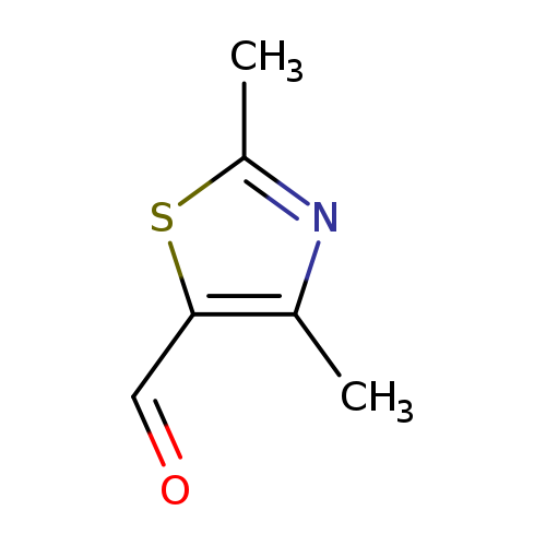 O=Cc1sc(nc1C)C