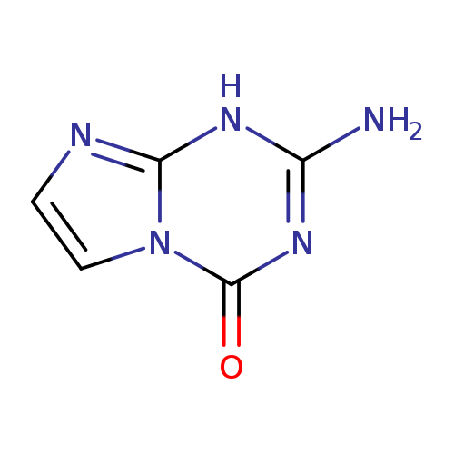Nc1nc(=O)n2c([nH]1)ncc2