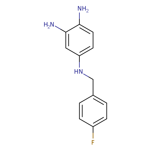 Fc1ccc(cc1)CNc1ccc(c(c1)N)N