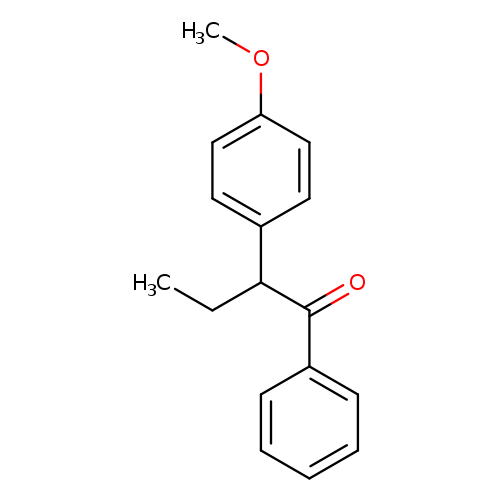CCC(C(=O)c1ccccc1)c1ccc(cc1)OC