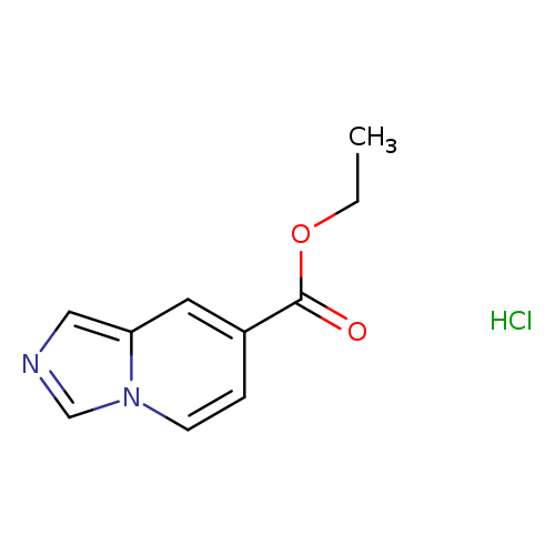 CCOC(=O)c1ccn2c(c1)cnc2.Cl