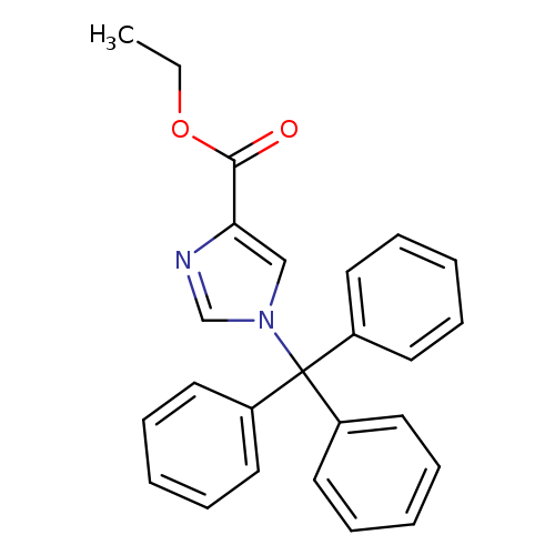 CCOC(=O)c1ncn(c1)C(c1ccccc1)(c1ccccc1)c1ccccc1