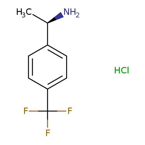 C[C@H](c1ccc(cc1)C(F)(F)F)N.Cl