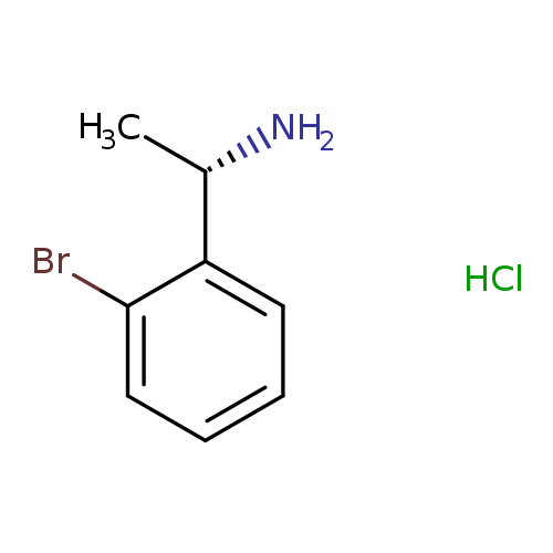 C[C@@H](c1ccccc1Br)N.Cl