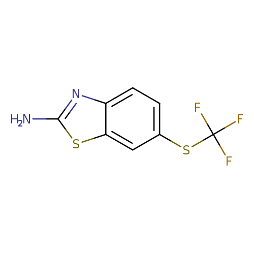 Nc1nc2c(s1)cc(cc2)SC(F)(F)F