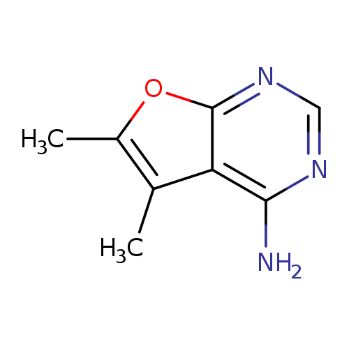 Cc1oc2c(c1C)c(N)ncn2