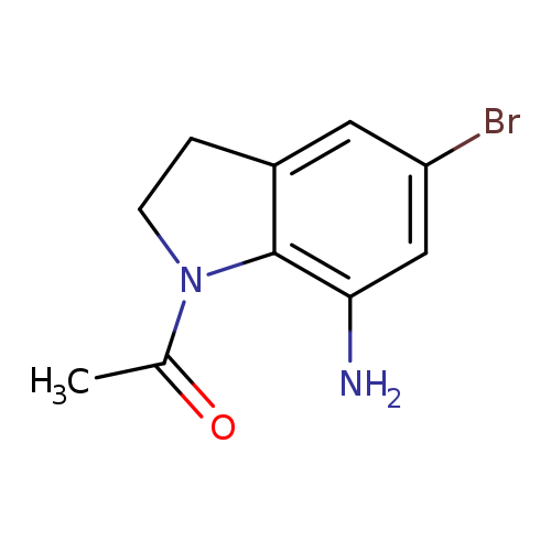 Brc1cc(N)c2c(c1)CCN2C(=O)C
