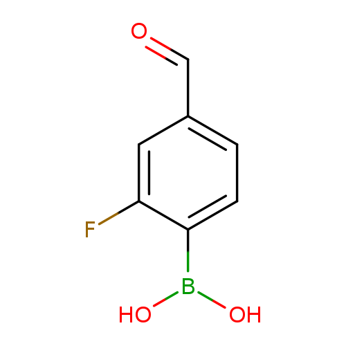 O=Cc1ccc(c(c1)F)B(O)O