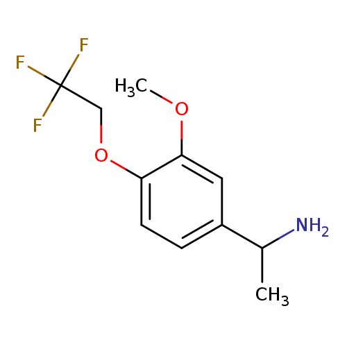 COc1cc(ccc1OCC(F)(F)F)C(N)C
