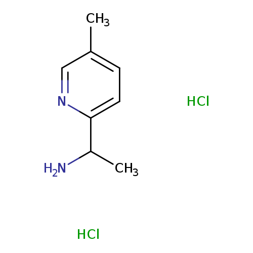 Cc1ccc(nc1)C(N)C.Cl.Cl