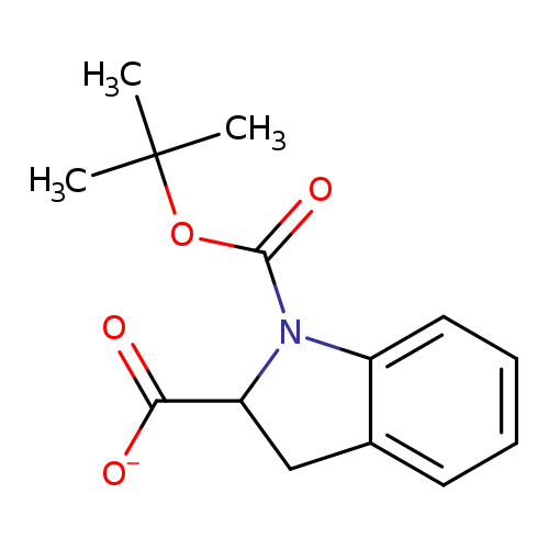 [O-]C(=O)C1Cc2c(N1C(=O)OC(C)(C)C)cccc2