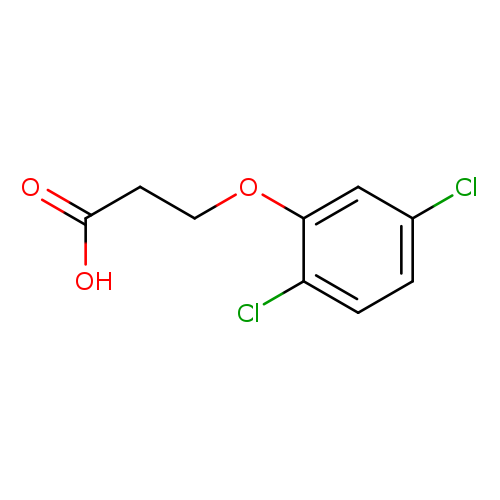 OC(=O)CCOc1cc(Cl)ccc1Cl