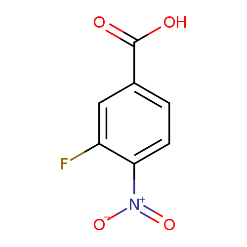 OC(=O)c1ccc(c(c1)F)[N+](=O)[O-]