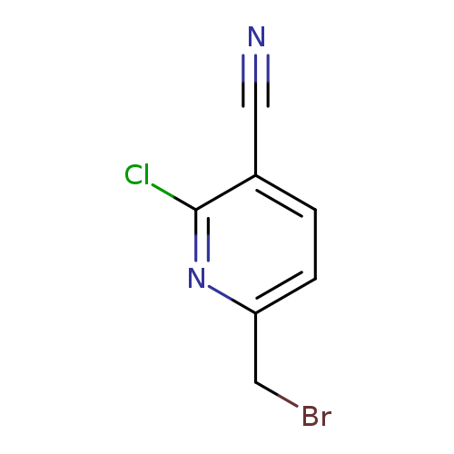 BrCc1ccc(c(n1)Cl)C#N