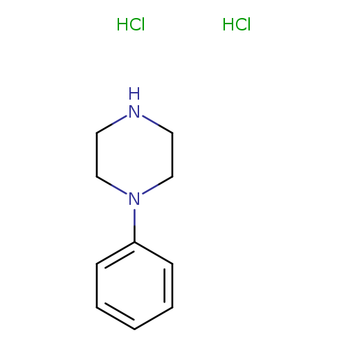 N1CCN(CC1)c1ccccc1.Cl.Cl