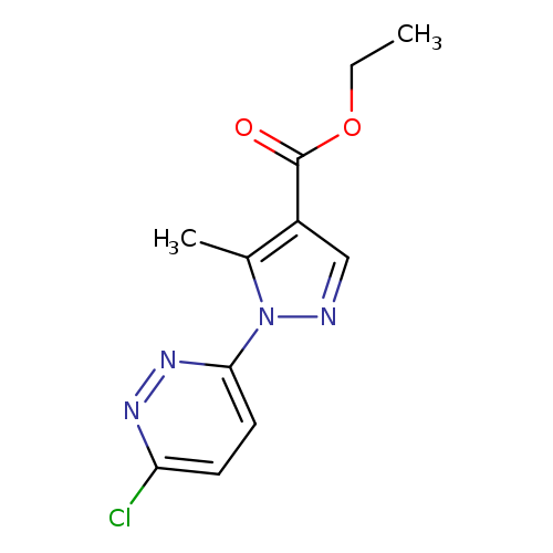 CCOC(=O)c1cnn(c1C)c1ccc(nn1)Cl
