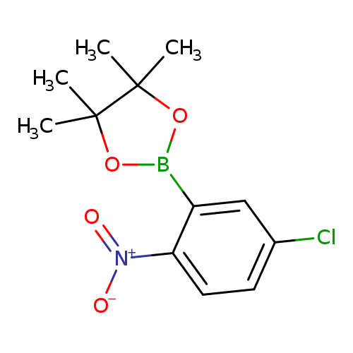 CC1(C)OB(OC1(C)C)c1cc(Cl)ccc1[N+](=O)[O-]