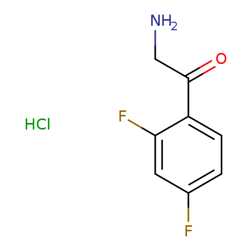 NCC(=O)c1ccc(cc1F)F.Cl