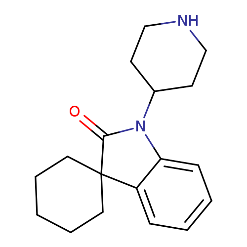 O=C1N(C2CCNCC2)c2c(C31CCCCC3)cccc2
