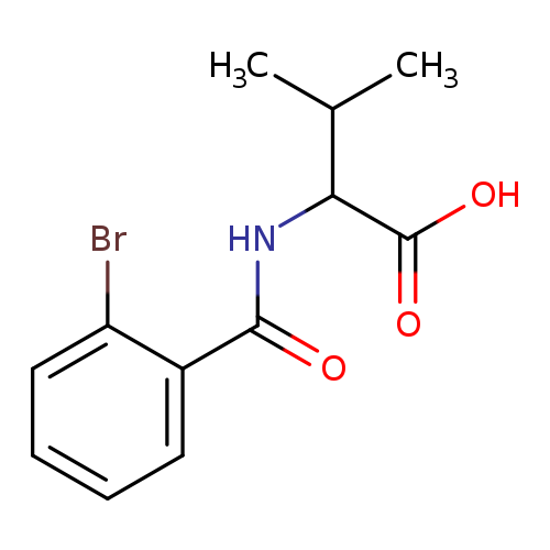 CC(C(C(=O)O)NC(=O)c1ccccc1Br)C