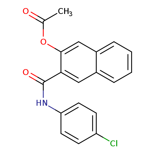 CC(=O)Oc1cc2ccccc2cc1C(=O)Nc1ccc(cc1)Cl