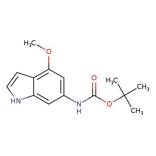 COc1cc(NC(=O)OC(C)(C)C)cc2c1cc[nH]2