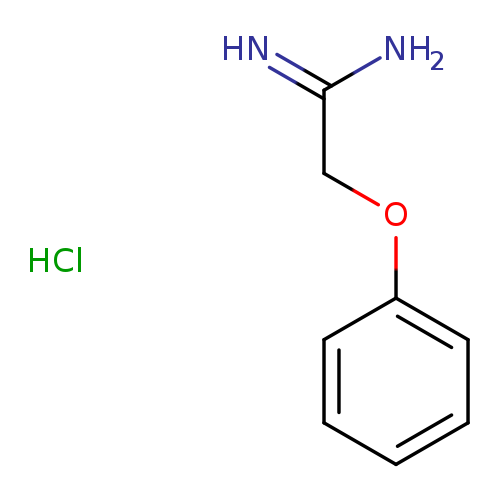 NC(=N)COc1ccccc1.Cl