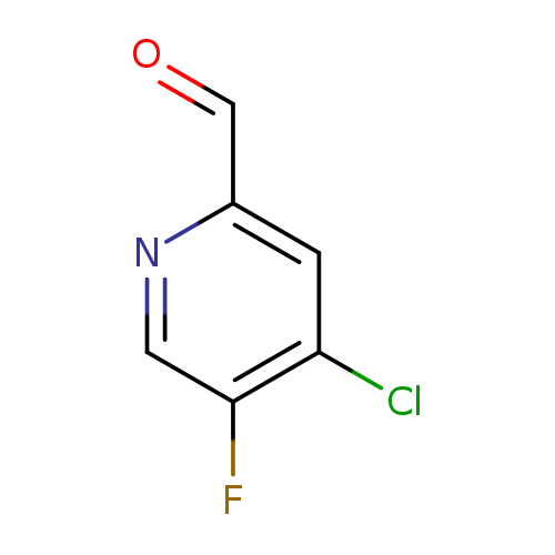 O=Cc1ncc(c(c1)Cl)F