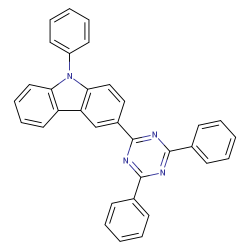 c1ccc(cc1)c2nc(nc(n2)c3ccc4c(c3)c5ccccc5n4c6ccccc6)c7ccccc7