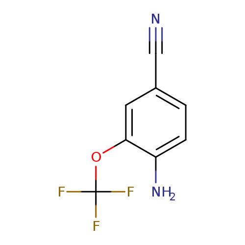 N#Cc1ccc(c(c1)OC(F)(F)F)N