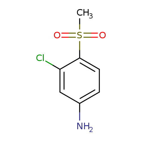 Nc1ccc(c(c1)Cl)S(=O)(=O)C