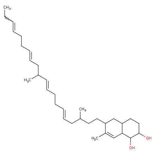CCC=CCC/C=C/CC(/C=C/CC/C=C/CC(CCC1CC2CCC(C(C2C=C1C)O)O)C)C