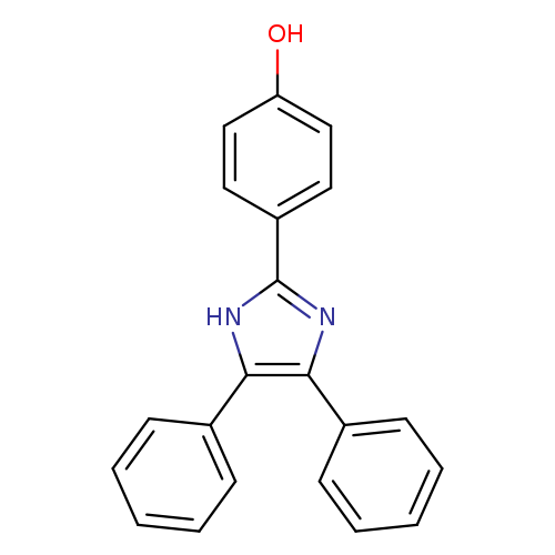Oc1ccc(cc1)c1nc(c([nH]1)c1ccccc1)c1ccccc1