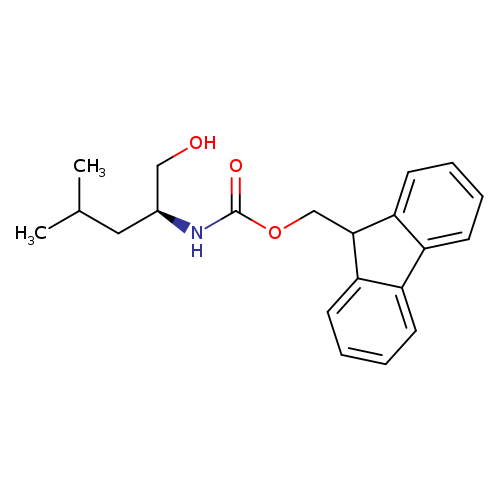 OC[C@@H](NC(=O)OCC1c2ccccc2c2c1cccc2)CC(C)C