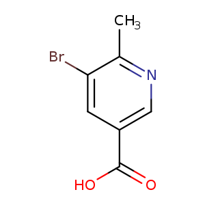 OC(=O)c1cnc(c(c1)Br)C