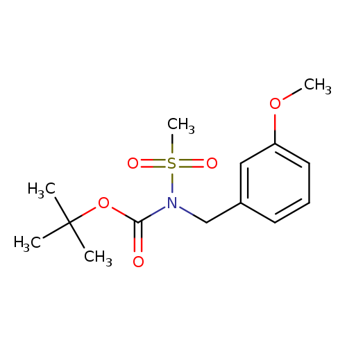 COc1cccc(c1)CN(S(=O)(=O)C)C(=O)OC(C)(C)C