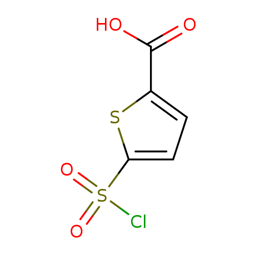 OC(=O)c1ccc(s1)S(=O)(=O)Cl