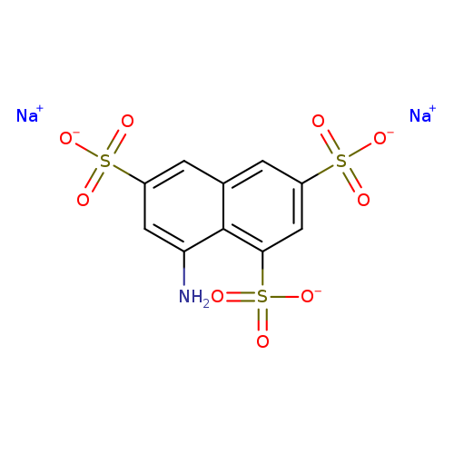 Nc1cc(cc2c1c(cc(c2)S(=O)(=O)[O-])S(=O)(=O)[O-])S(=O)(=O)[O-].[Na+].[Na+]