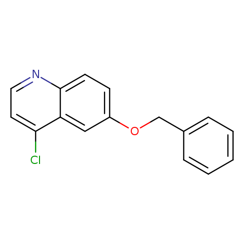 Clc1ccnc2c1cc(OCc1ccccc1)cc2