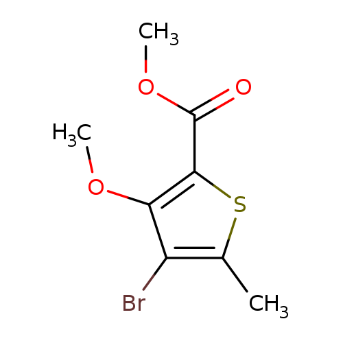 COC(=O)c1sc(c(c1OC)Br)C