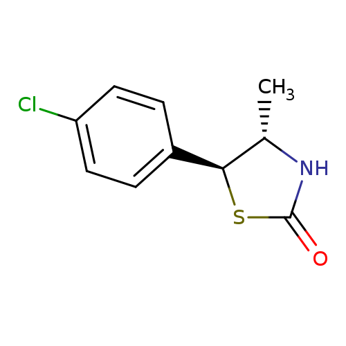 C[C@@H]1NC(=O)S[C@H]1c1ccc(cc1)Cl