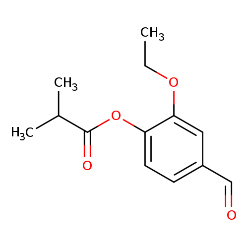 CCOc1cc(C=O)ccc1OC(=O)C(C)C