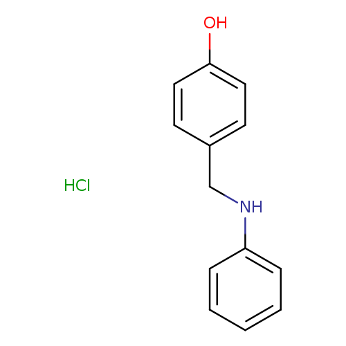 Oc1ccc(cc1)CNc1ccccc1.Cl