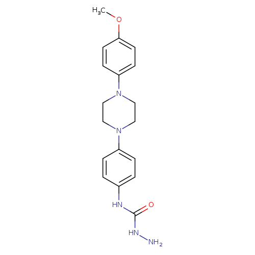 NNC(=O)Nc1ccc(cc1)N1CCN(CC1)c1ccc(cc1)OC